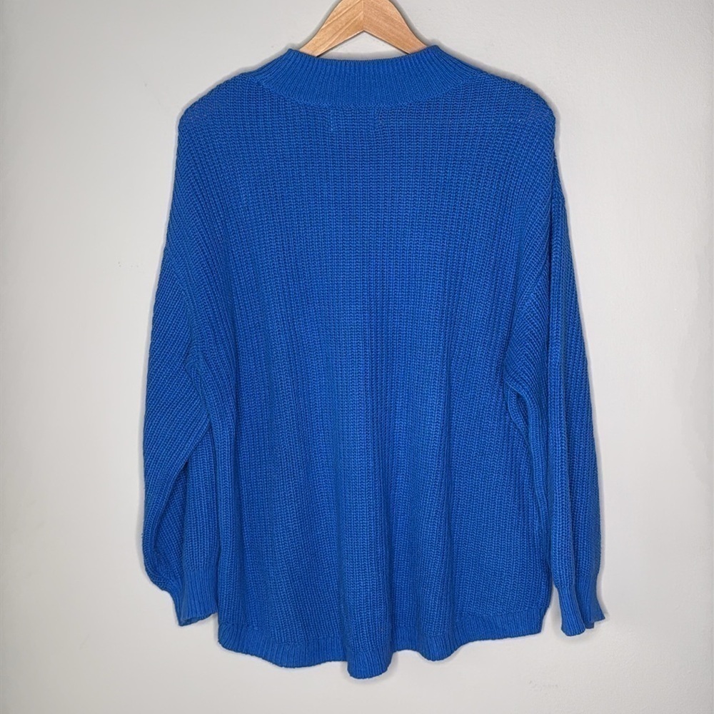 Old Navy Knit Pullover Long Sleeve Crewneck Sweater in Royal Blue Size XL - Picture 4 of 6